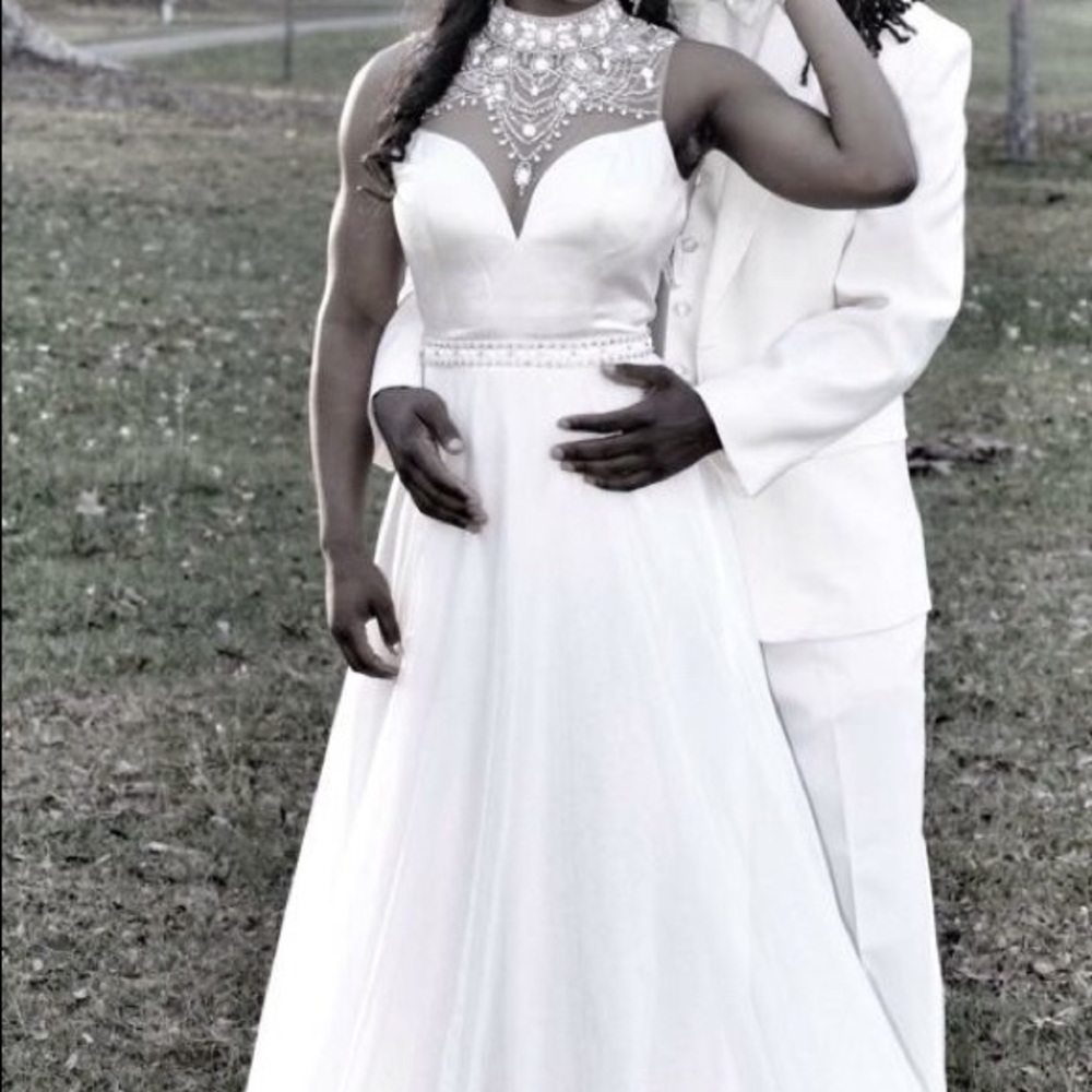 Ivory prom dress. Size 8/10